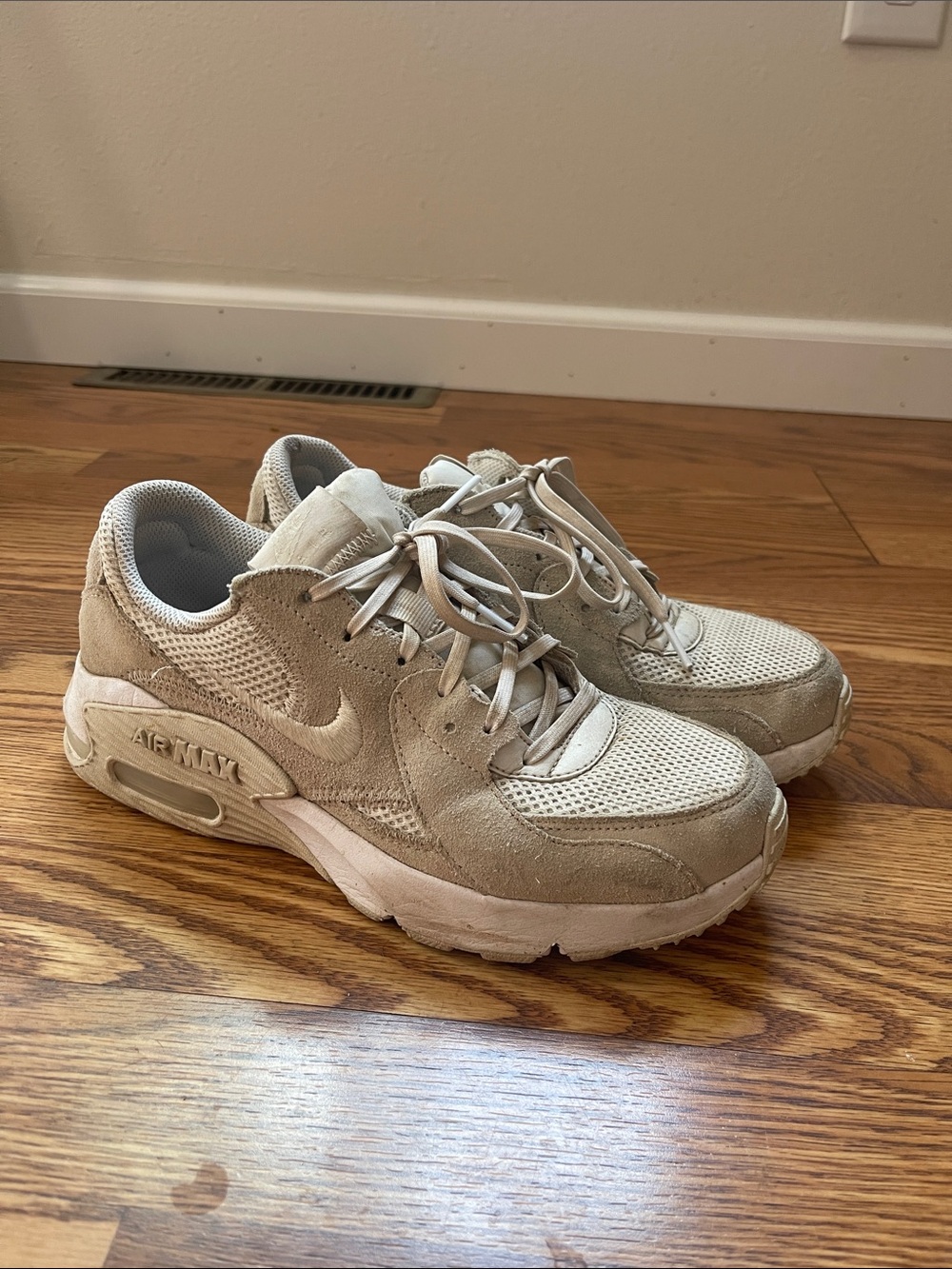 Nike Women's Air Max Suede & Mesh Sneakers in Beige